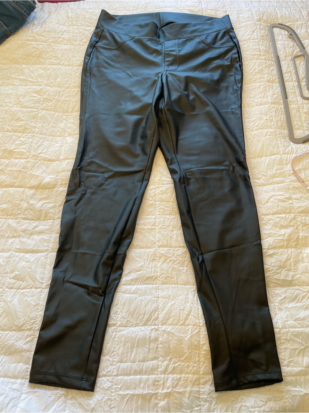Torrid size 0X Black Women's Faux Leather Leggings Jeans